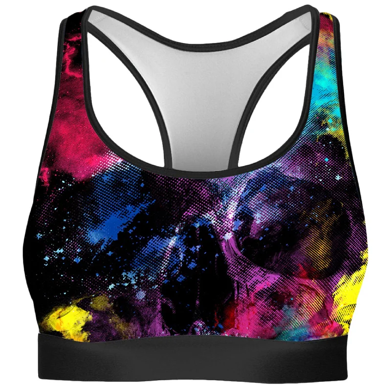 Skull 49 Rave Bra Stretchy Wireless Bra