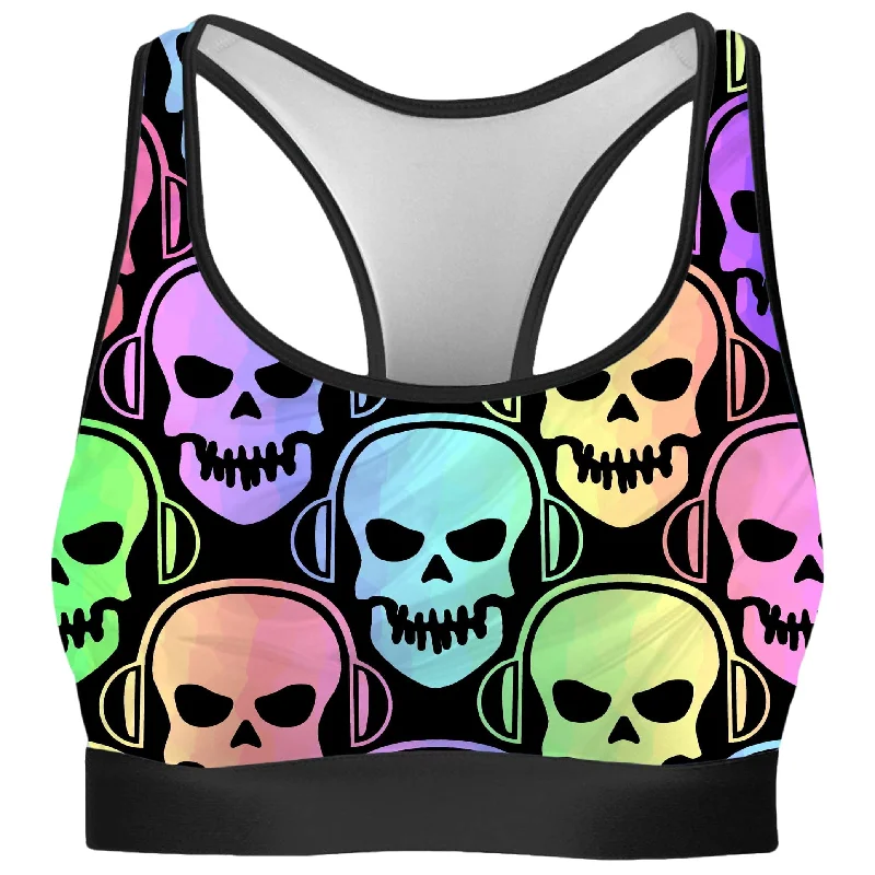Skull Deejays Rave Bra Trendy Lace Bra