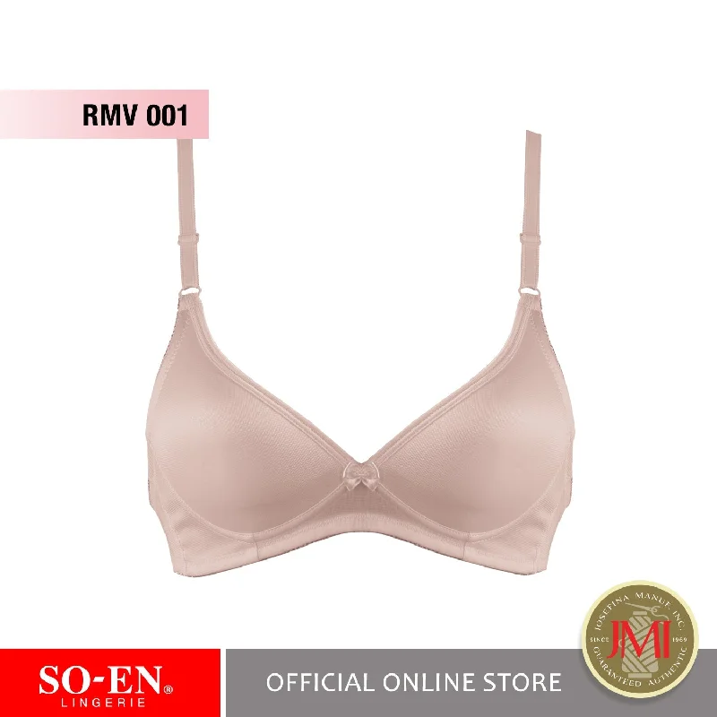 SO-EN Betina Value Molded Non-wired Bra Sexy Fit Lacy Underwire Bra