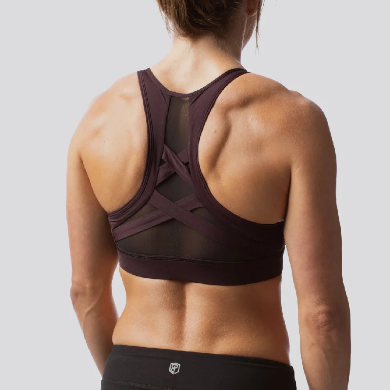 Strong Laced Sports Bra (Cabernet) Classic Wire-Free Bra