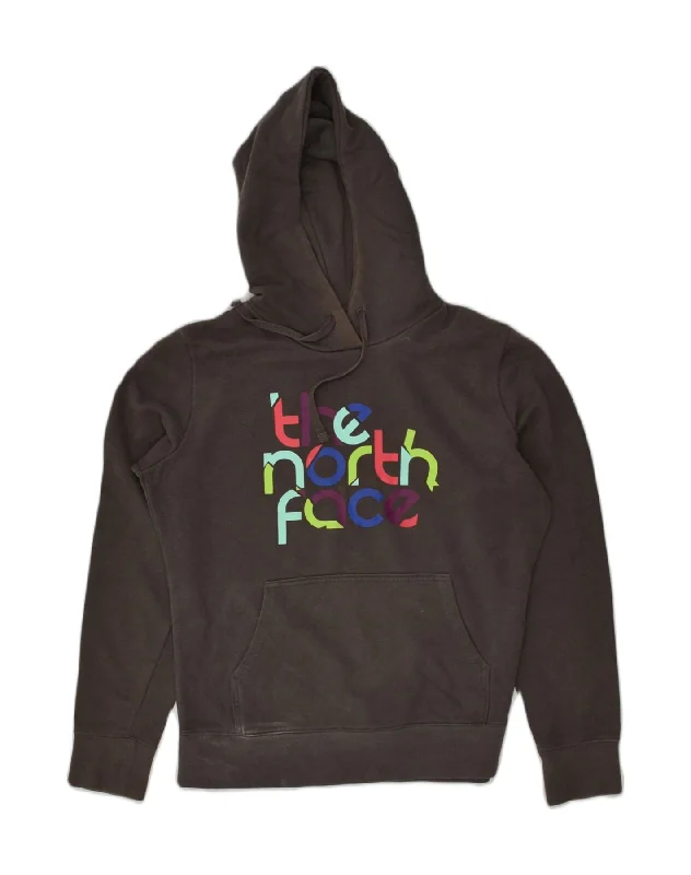 THE NORTH FACE Womens Graphic Hoodie Jumper UK 12 Medium Grey Cotton Hoodie with Back Slit Movement Comfort THE NORTH FACE Womens Graphic Hoodie Jumper UK 12 Medium Grey Cotton Hoodie with Back Slit Movement Comfort