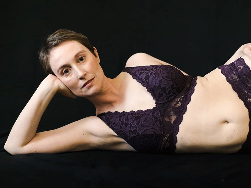 Vela Wireless Bra, Orchid Supportive Cotton Bra