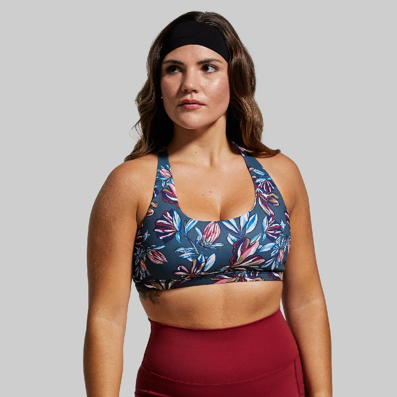 Vitality Sports Bra (Fall Floral) Feminine Lace Bra