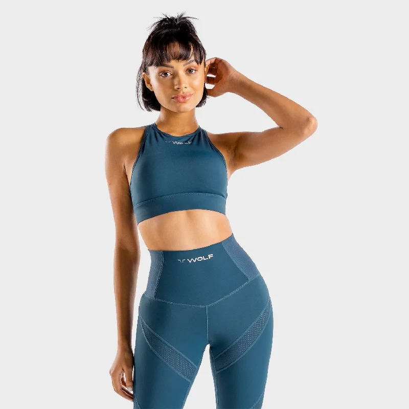 Wolf Sports Bra - Peacock Soft Cup Bralette