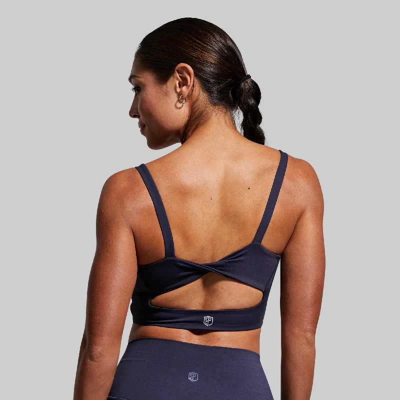 Your Go to Sports Bra (Navy) Soft Lace Bra