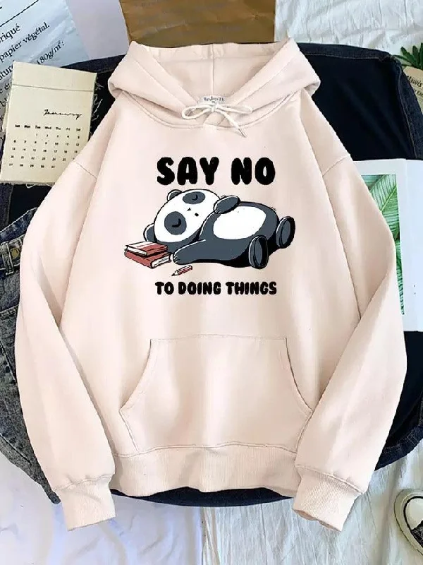 Say no to doing things - Sweatshirt Hoodie with Pocket Utility Practical