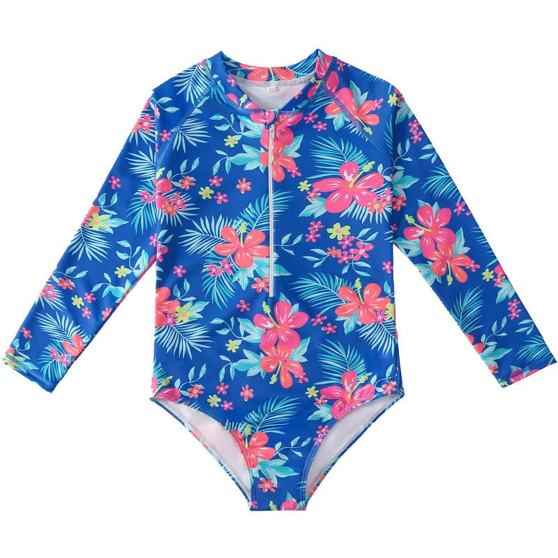 Long Sleeves Summer Beach Swimsuits for Girls Sexy Swimwear Set