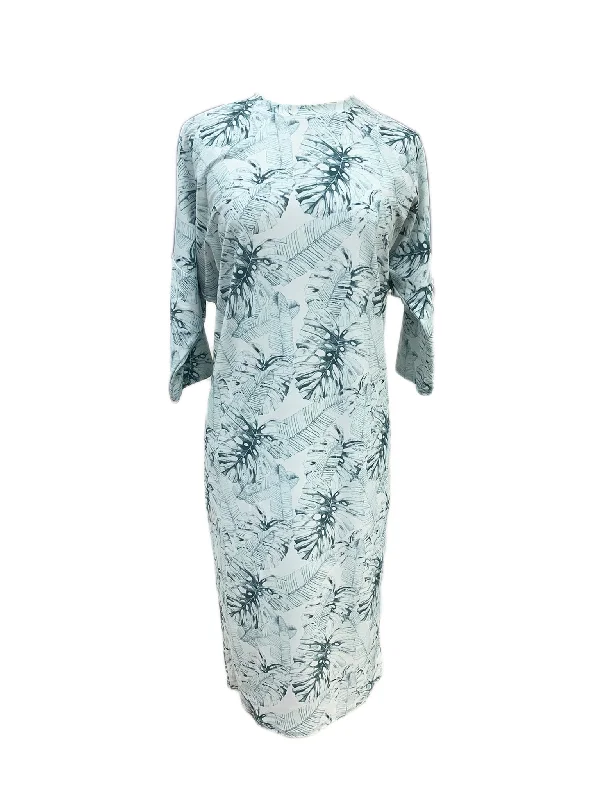 Tropical Leaves Flow Swim Dress Vintage Swimwear Look