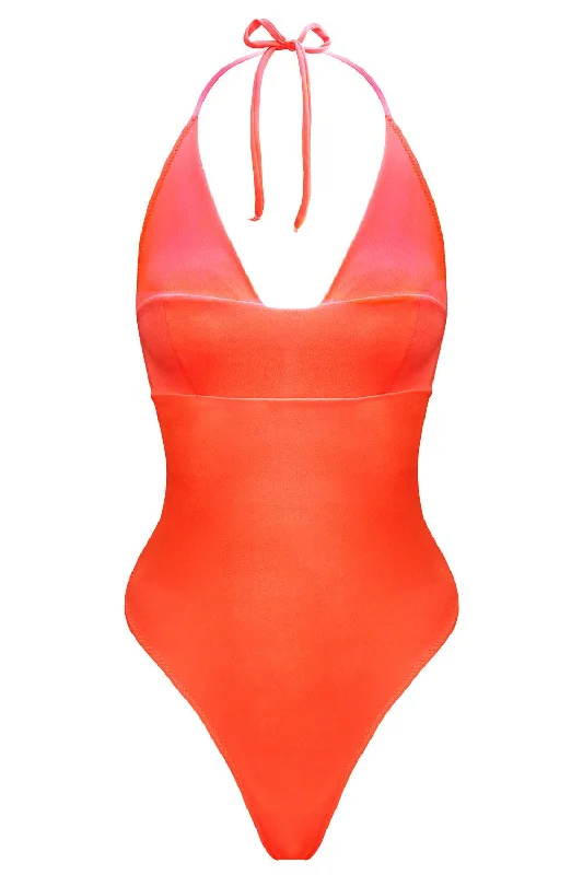 Tonic Tangerine swimsuit Strap Bikini Set