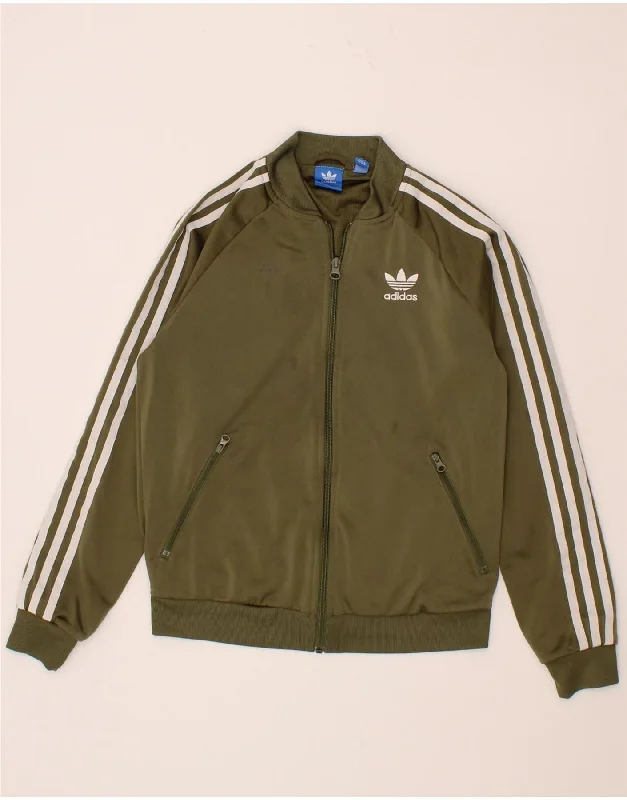 ADIDAS Womens Graphic Tracksuit Top Jacket UK 8 Small Green Polyester A-Line Jacket Boat Neck Shawl Collar ADIDAS Womens Graphic Tracksuit Top Jacket UK 8 Small Green Polyester A-Line Jacket Boat Neck Shawl Collar
