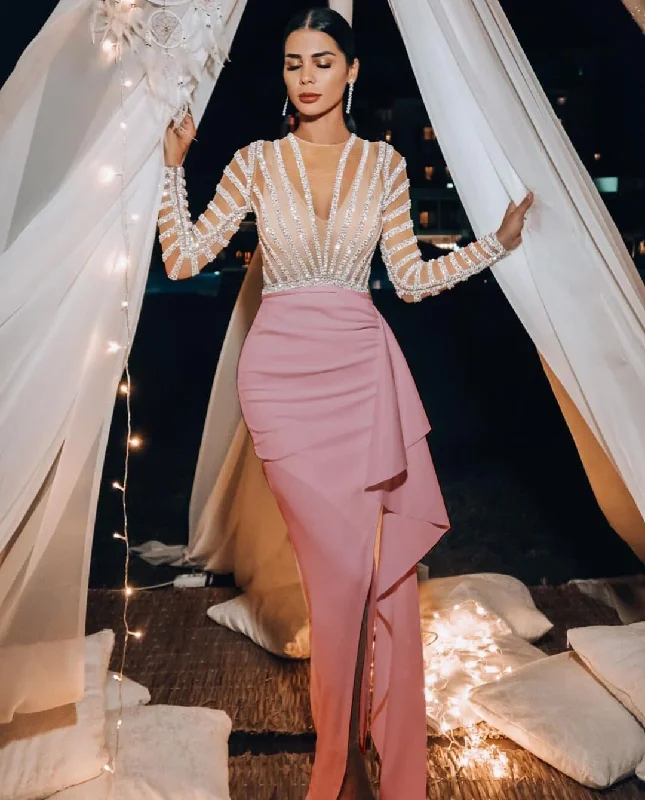 Women Sexy Tight Buttocks Ruffles Prom Dress