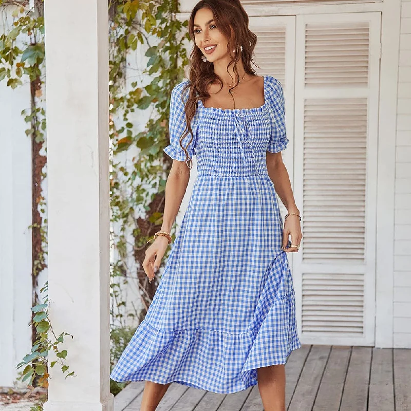 Summer Sexy Backless Bow Beach Dress