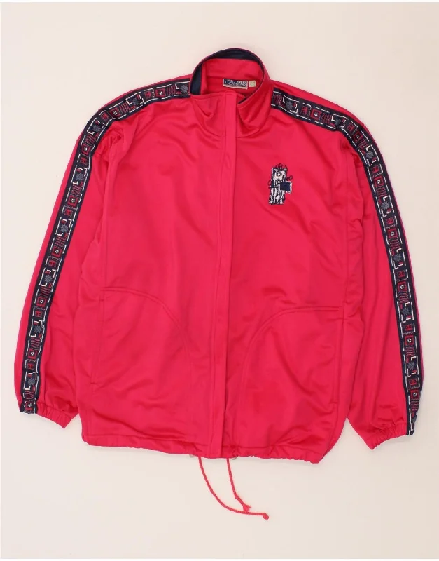 DIADORA Womens Oversized Graphic Tracksuit Top Jacket UK 18 XL Pink Collared Jacket Crew Neck Jacket Turtle Neck Jacket DIADORA Womens Oversized Graphic Tracksuit Top Jacket UK 18 XL Pink Collared Jacket Crew Neck Jacket Turtle Neck Jacket