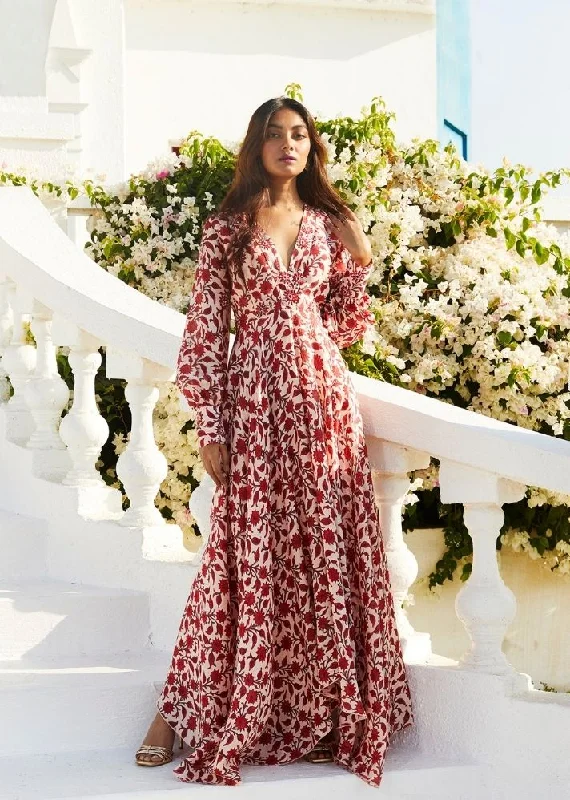 Genda Silk Maxi Dress Comfortable T-Shirt Maxi Dress