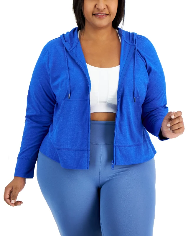 ID Ideology Plus Size Full Zip Hooded Jacket Rayon Fabric Velvet Fabric Corduroy Fabric ID Ideology Plus Size Full Zip Hooded Jacket Rayon Fabric Velvet Fabric Corduroy Fabric