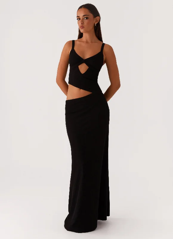 Jocelyn Maxi Dress - Black Comfortable Casual Maxi Dress