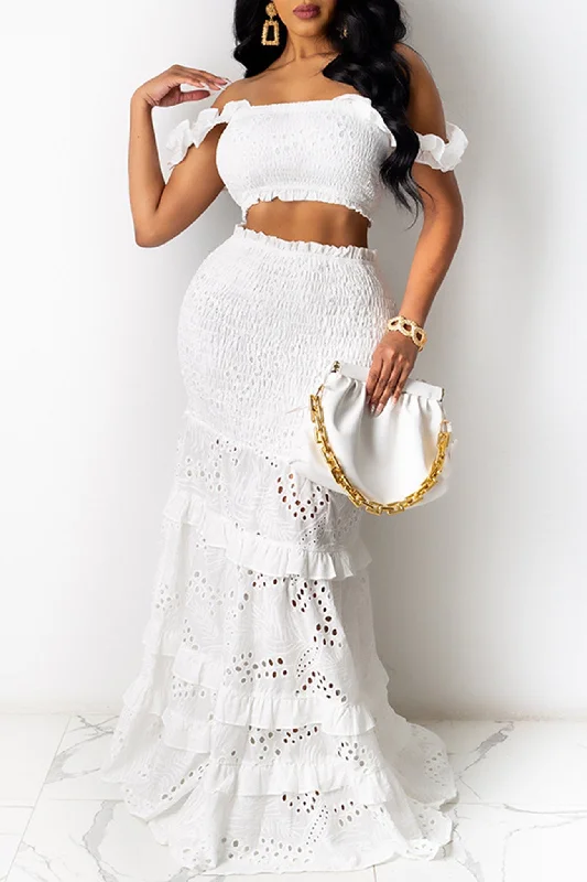 TastyHottie - Lace Fishtail Dress Suit