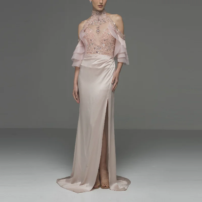 Petale De Rose Long Couture Dress
