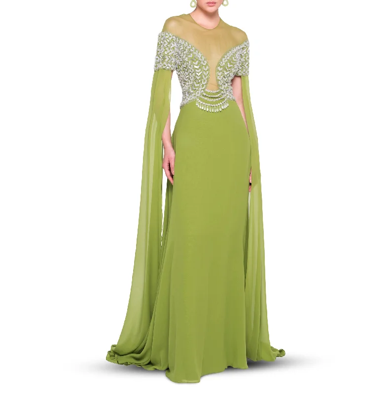 Long Open Sleeve Dress