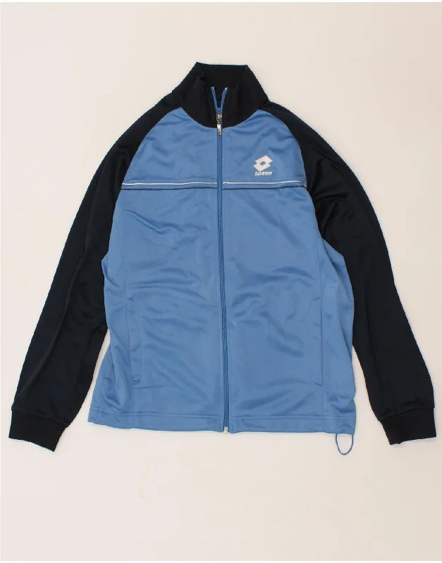 LOTTO Womens Tracksuit Top Jacket UK 16 Large Blue Colourblock Polyester Snapped Jacket Toggled Jacket Drawstring Jacket LOTTO Womens Tracksuit Top Jacket UK 16 Large Blue Colourblock Polyester Snapped Jacket Toggled Jacket Drawstring Jacket