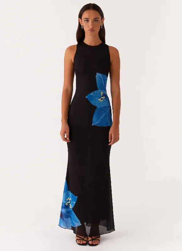 Manhattan Nights Maxi Dress - Black Classic Tulle Maxi Dress