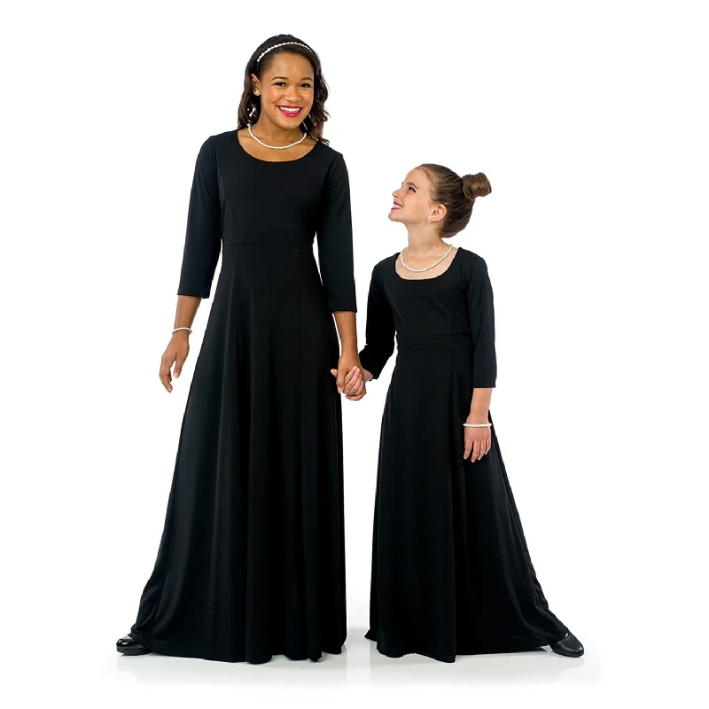 Natalie Dress - Scoop Neckline 3/4 Sleeve (Adult & Youth)