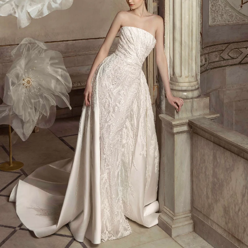 Nature Inspired Embroidered Gown