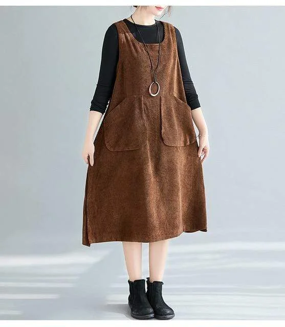 Brown with Round Neck