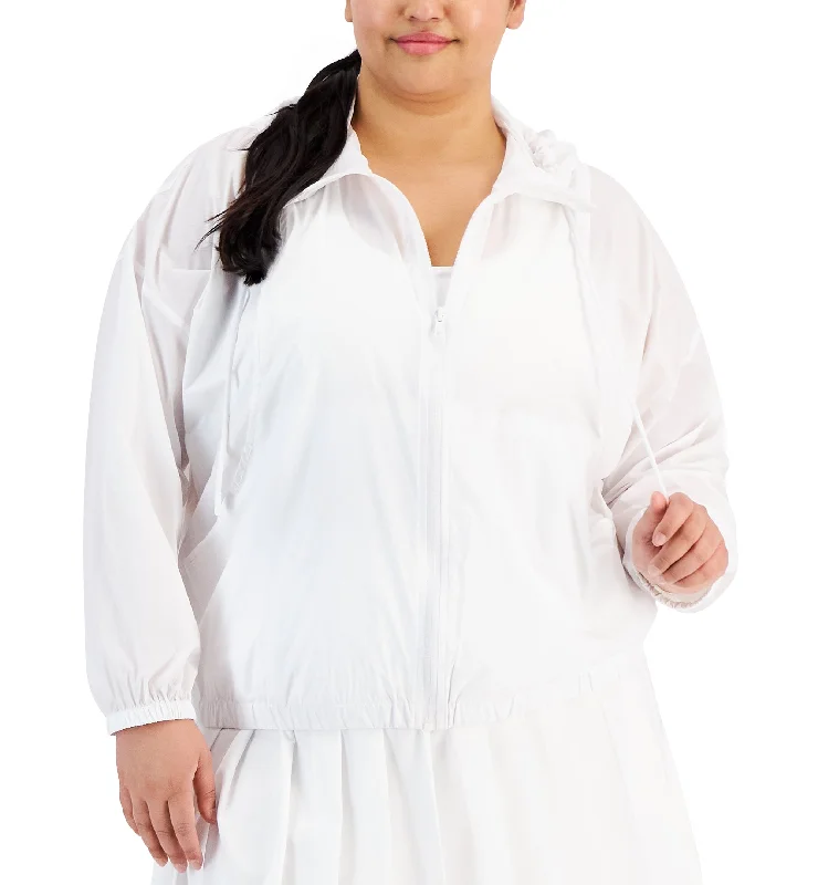 Plus Size Lightweight Hooded Long-Sleeve Jacket Collared Jacket Crew Neck Jacket Turtle Neck Jacket Plus Size Lightweight Hooded Long-Sleeve Jacket Collared Jacket Crew Neck Jacket Turtle Neck Jacket