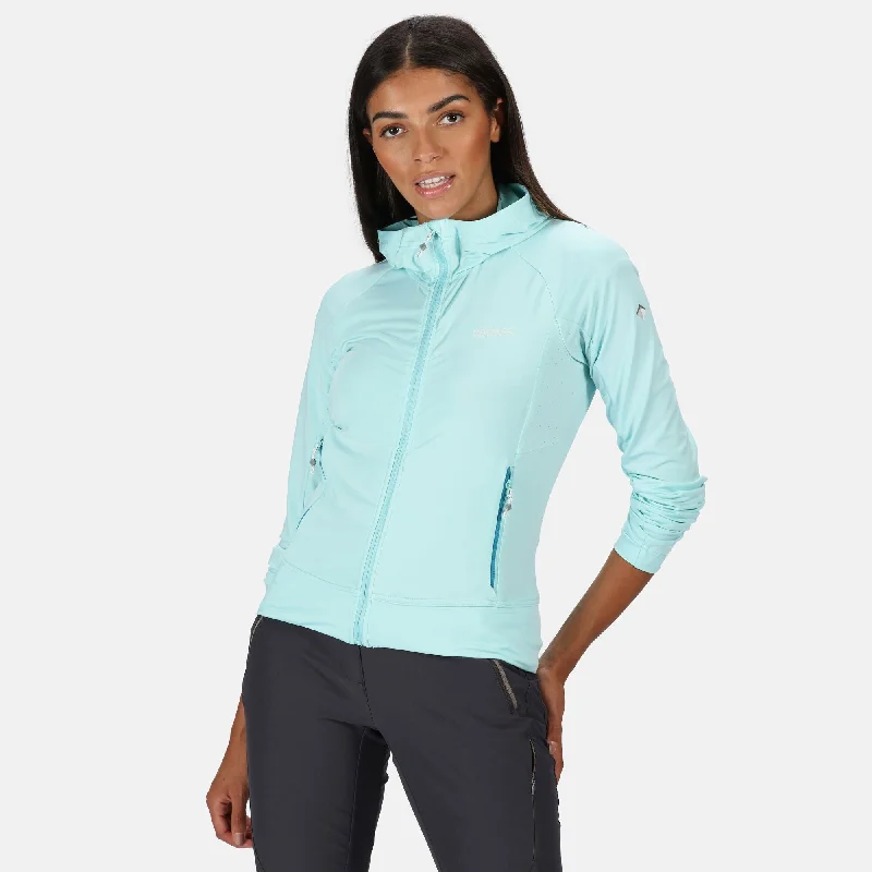 Regatta Ladies Cuba Softshell Jacket -AQUA Stand-Up Collar Roll-Neck Collar Turtle Neck Regatta Ladies Cuba Softshell Jacket -AQUA Stand-Up Collar Roll-Neck Collar Turtle Neck