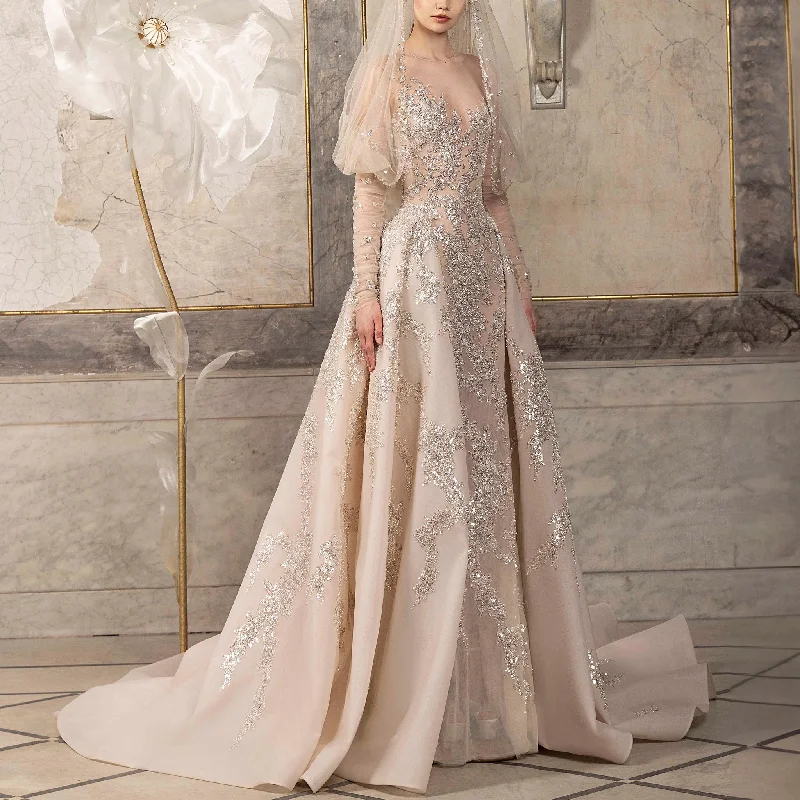Sparkling Silver Tulle Dress