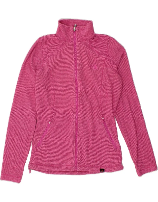 THE NORTH FACE Womens Tracksuit Top Jacket UK 6 XS Pink Pinstripe Notch Collar Jacket Peter Pan Collar Jacket Cowl Neck Jacket THE NORTH FACE Womens Tracksuit Top Jacket UK 6 XS Pink Pinstripe Notch Collar Jacket Peter Pan Collar Jacket Cowl Neck Jacket