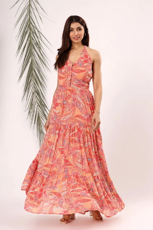 The Red Style Long Gown