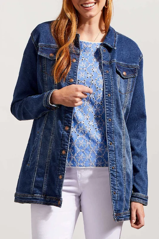 Tribal Maxi Denim Jacket 6042O-333-2199 Medium Wash Striped Jacket Polka Dot Jacket Floral Jacket Tribal Maxi Denim Jacket 6042O-333-2199 Medium Wash Striped Jacket Polka Dot Jacket Floral Jacket