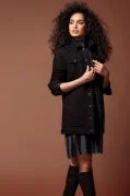 Tribal Maxi Denim Jacket w/ Snap Closure 6042O-5115-0002 Black Collared Jacket Crew Neck Jacket Turtle Neck Jacket Tribal Maxi Denim Jacket w/ Snap Closure 6042O-5115-0002 Black Collared Jacket Crew Neck Jacket Turtle Neck Jacket