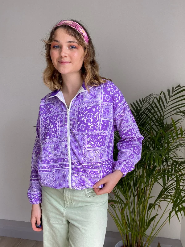 Vintage Purple Sports Jacket (S) One-Shoulder Jacket Off-the-Shoulder Jacket Asymmetrical Jacket Vintage Purple Sports Jacket (S) One-Shoulder Jacket Off-the-Shoulder Jacket Asymmetrical Jacket