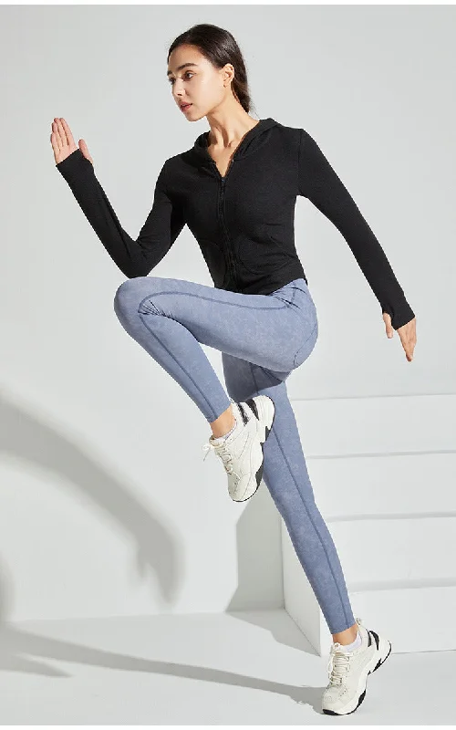 Women Sports jacket Running hooded quick-drying clothes long-sleeved yoga clothes Jacket Blazer Coat Women Sports jacket Running hooded quick-drying clothes long-sleeved yoga clothes Jacket Blazer Coat