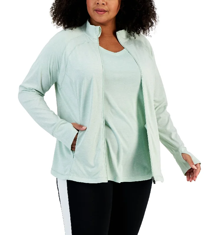 Women's Plus Essentials Performance Zip Jacket Hooded Jacket Caped Jacket Shawl Collar Jacket Women's Plus Essentials Performance Zip Jacket Hooded Jacket Caped Jacket Shawl Collar Jacket