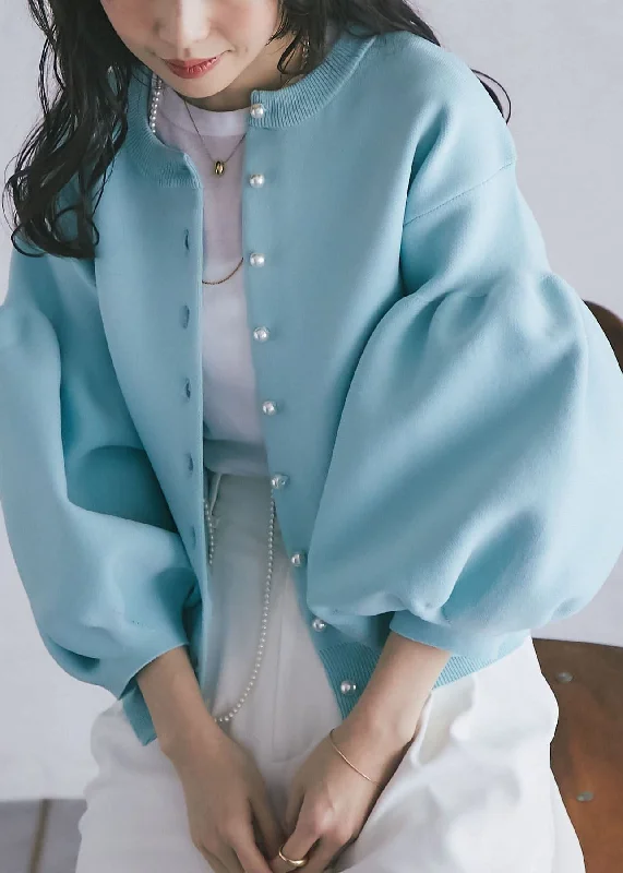 French Blue O Neck Patchwork Cotton Jackets Lantern Sleeve Notch Collar Jacket Peter Pan Collar Jacket Cowl Neck Jacket French Blue O Neck Patchwork Cotton Jackets Lantern Sleeve Notch Collar Jacket Peter Pan Collar Jacket Cowl Neck Jacket