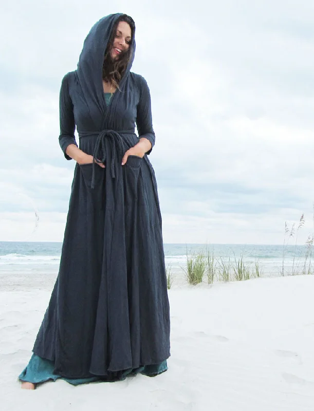 Hooded Perfect Pockets Belted Long Jacket Chenille Jacket Brocade Jacket Lace Jacket