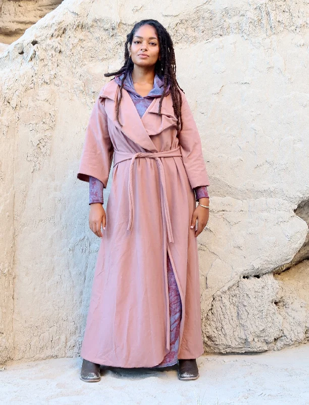 Kimono Cocoon Belted Long Jacket Nylon Jacket Polyester Jacket Spandex Jacket