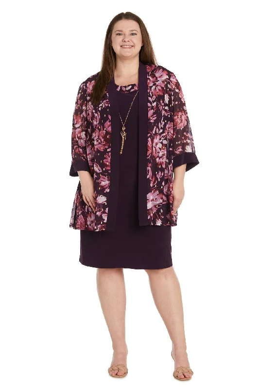 R&M Richards 9646W Short Printed Floral Jacket Mother of the Bride Dress Trench Coat Raincoat Waterproof Jacket R&M Richards 9646W Short Printed Floral Jacket Mother of the Bride Dress Trench Coat Raincoat Waterproof Jacket