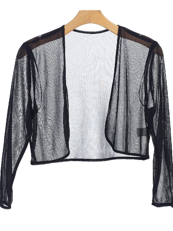 Formal Chiffon Bolero Evening Jacket Mesh Jacket Canvas Jacket Denim Jacket