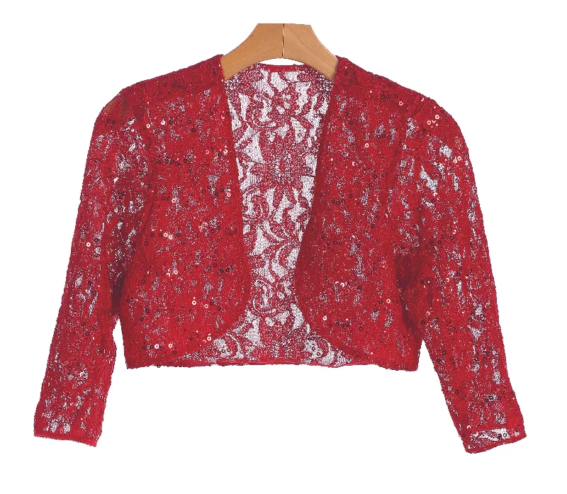 Formal Long Sleeve Lace Bolero Jacket Denim Jacket Leather Jacket Suede Jacket