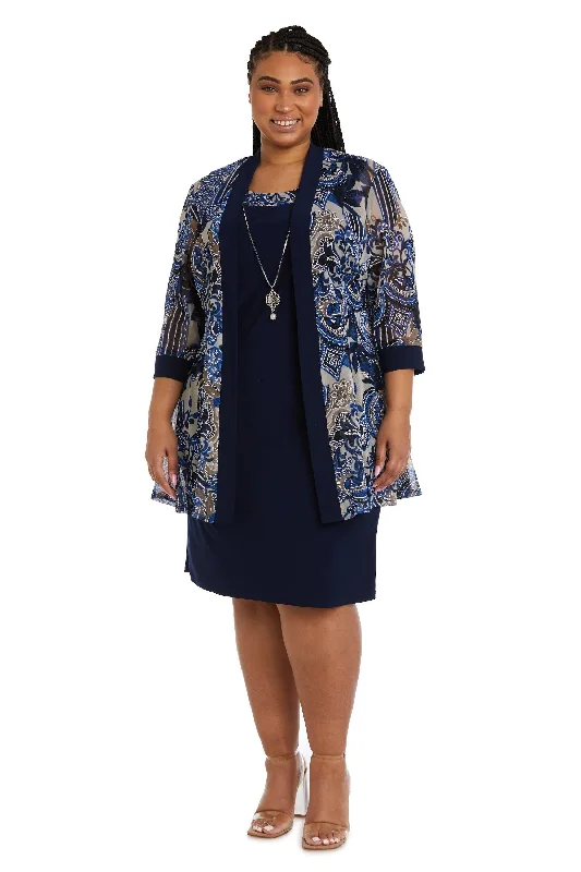 R&M Richards 9023W Short Plus Size Jacket Dress Wool Jacket Cashmere Jacket Tweed Jacket