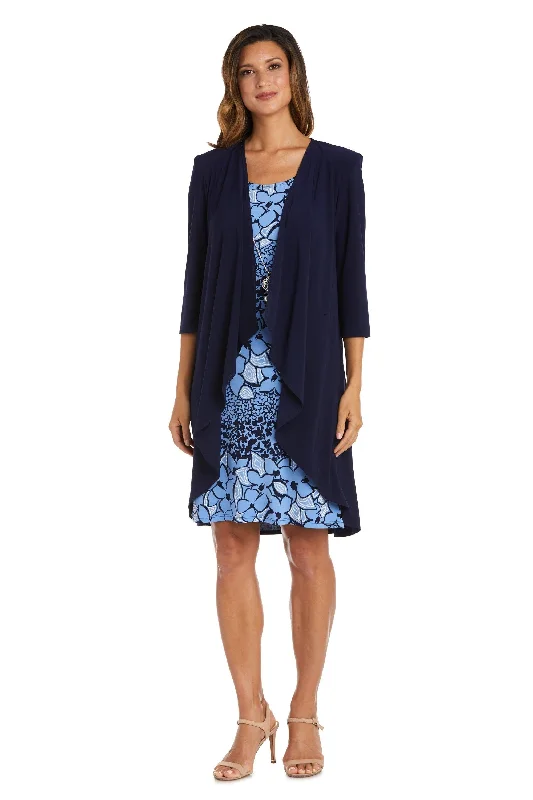 R&M Richards 9297 Short Print Jacket Cocktail Dress Jacket Blazer Coat