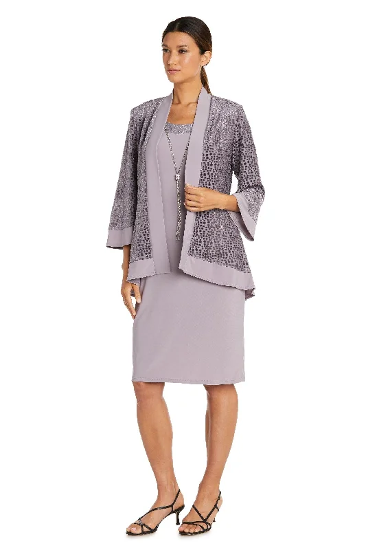 R&M Richards 7597 Short Sleeveless Jacket Dress Wool Jacket Cashmere Jacket Tweed Jacket