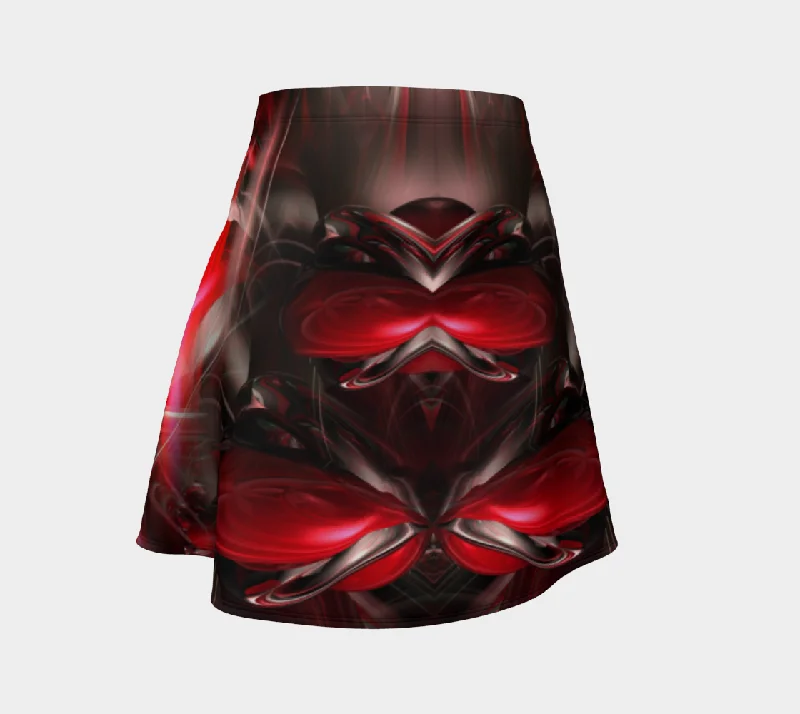 ALIEN LOVE FLARE SKIRT velvet skirt plush