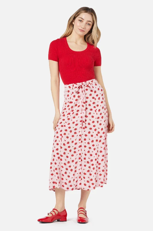 Baby Roses Skirt cashmere skirt soft