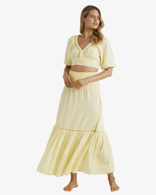 Billabong In the Palms Skirt zip skirt side